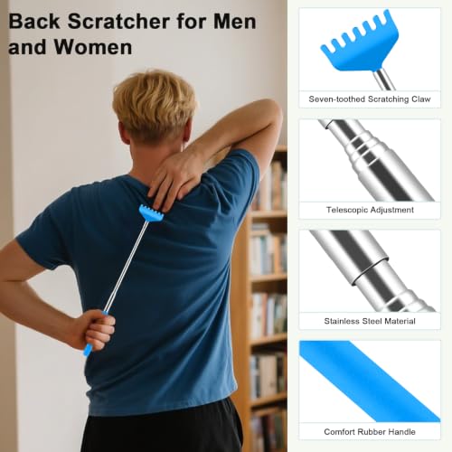 Image of HOFASON Back Scratcher 6 Pack, Stocking Stuffers for Men Adults Women Teens