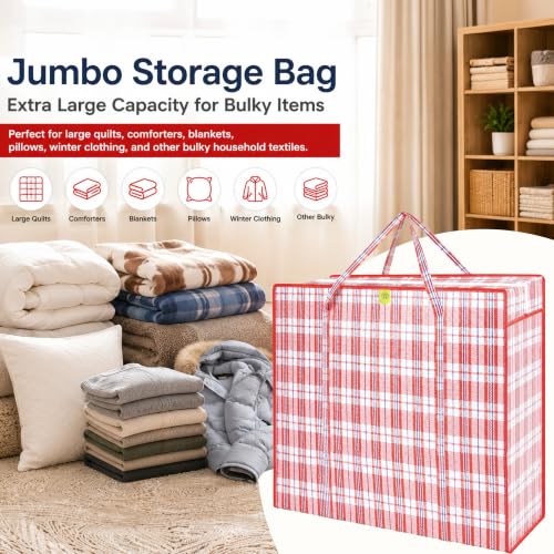 Image of Storite 4 Pack 189L Multi-Purpose Heavy Duty Underbed Storage Bag
