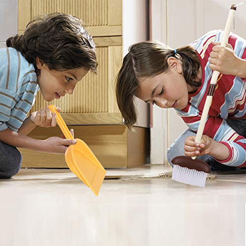 Tomons Kids Cleaning Set - Pretend Play Housekeeping Toys Cleaning Set，6 Pcs Cleaning Tools Educational Toys for Toddler Boys and Girls Includes Dinosaur Station，Mop，Broom，Dustpan，Brush，Duster - Thumbnail 4