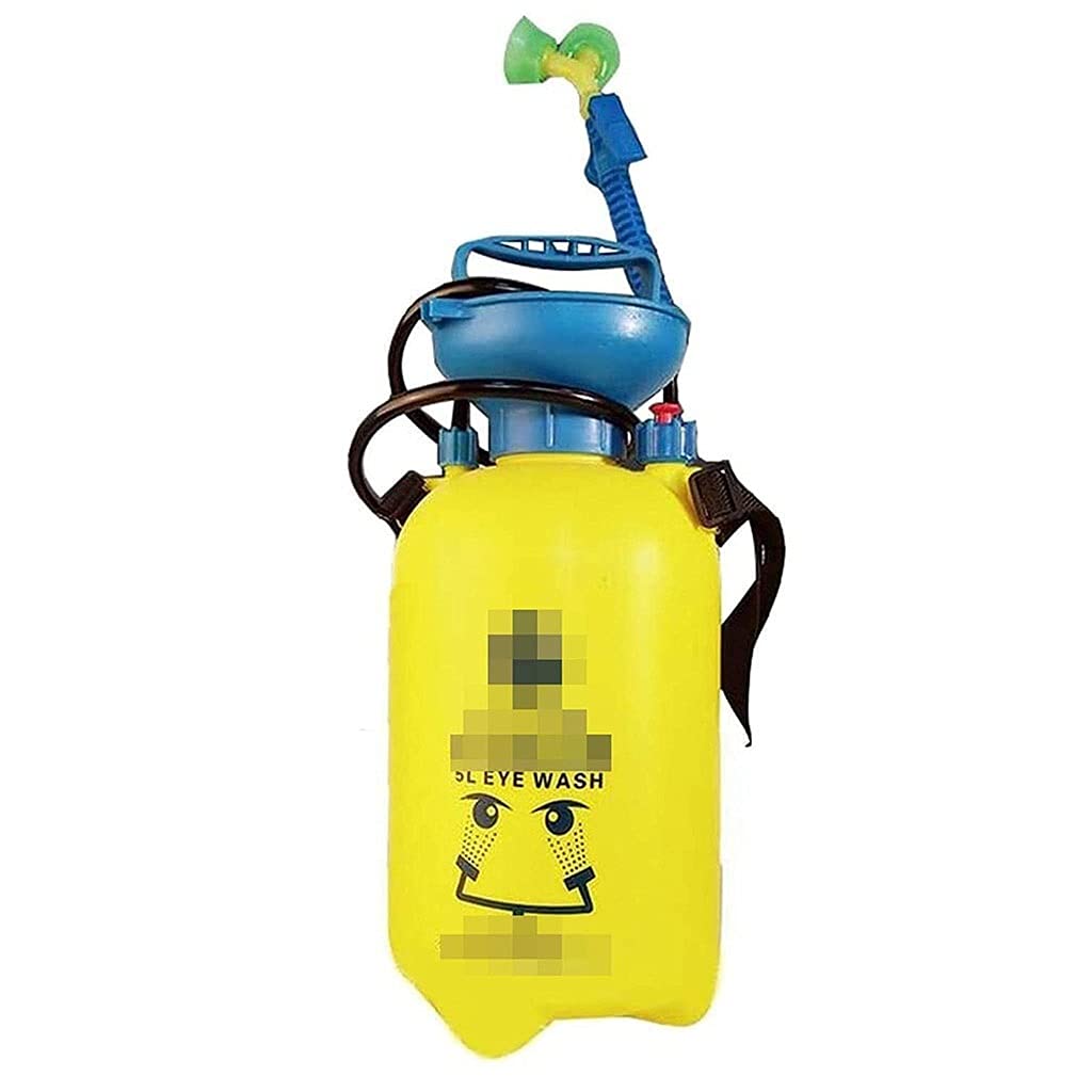 Estación Lavaojos de Emergencia Portátil con Válvula de Alivio de Presión de Doble Boquilla Rociador de Lavado de Ojos de Seguridad Pequeño Laboratorio de Química Escolar Fácil de Usar