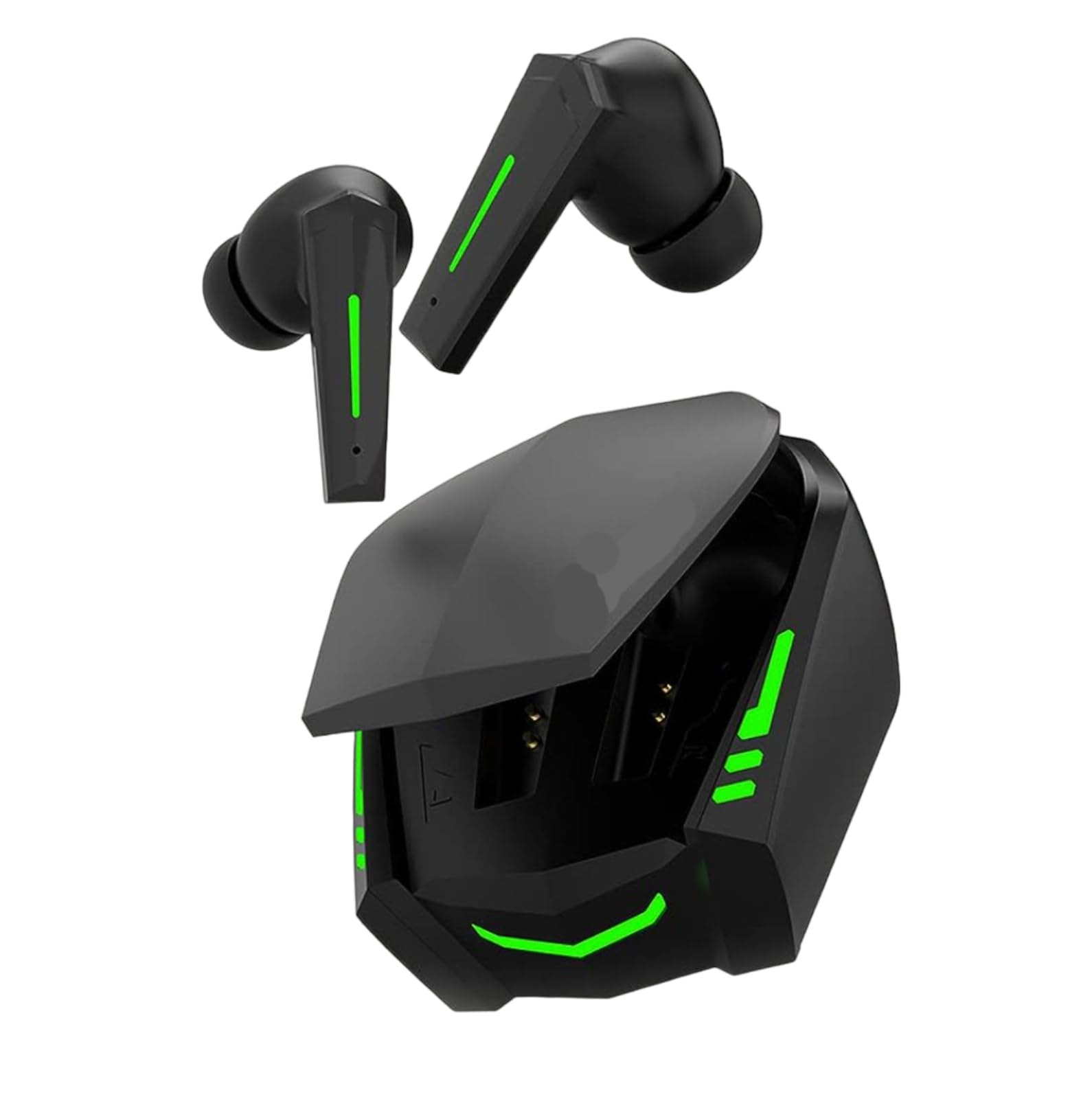 VEHOP Immortal TWS Earbuds, Gaming Earbuds with RGB LED Gaming Design. 30 Hours Playtime, Bluetooth 5.3 + ENC, 13mm HD BASS Drivers, IPX7 Sweat-Proof, Built-in Mic