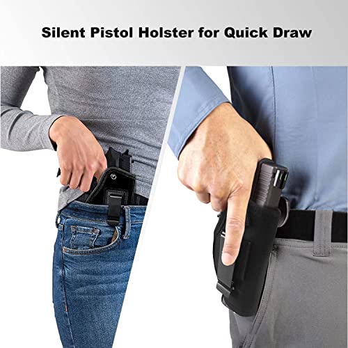 Gun Holster Concealed Carry For Men Women: Universal 9Mm Pistol Holster Inside Outside Waistband Fits Glock 23, 26, 27, M & P Shield And Similar Handgun #TOP5