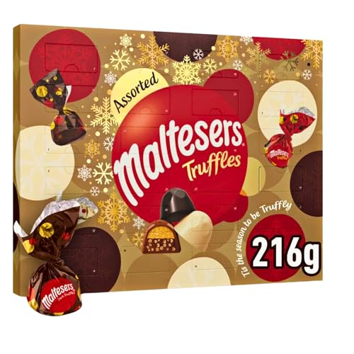 Maltesers Milk & White Trufas Mixto Chocolate Calendario de Adviento 218 g