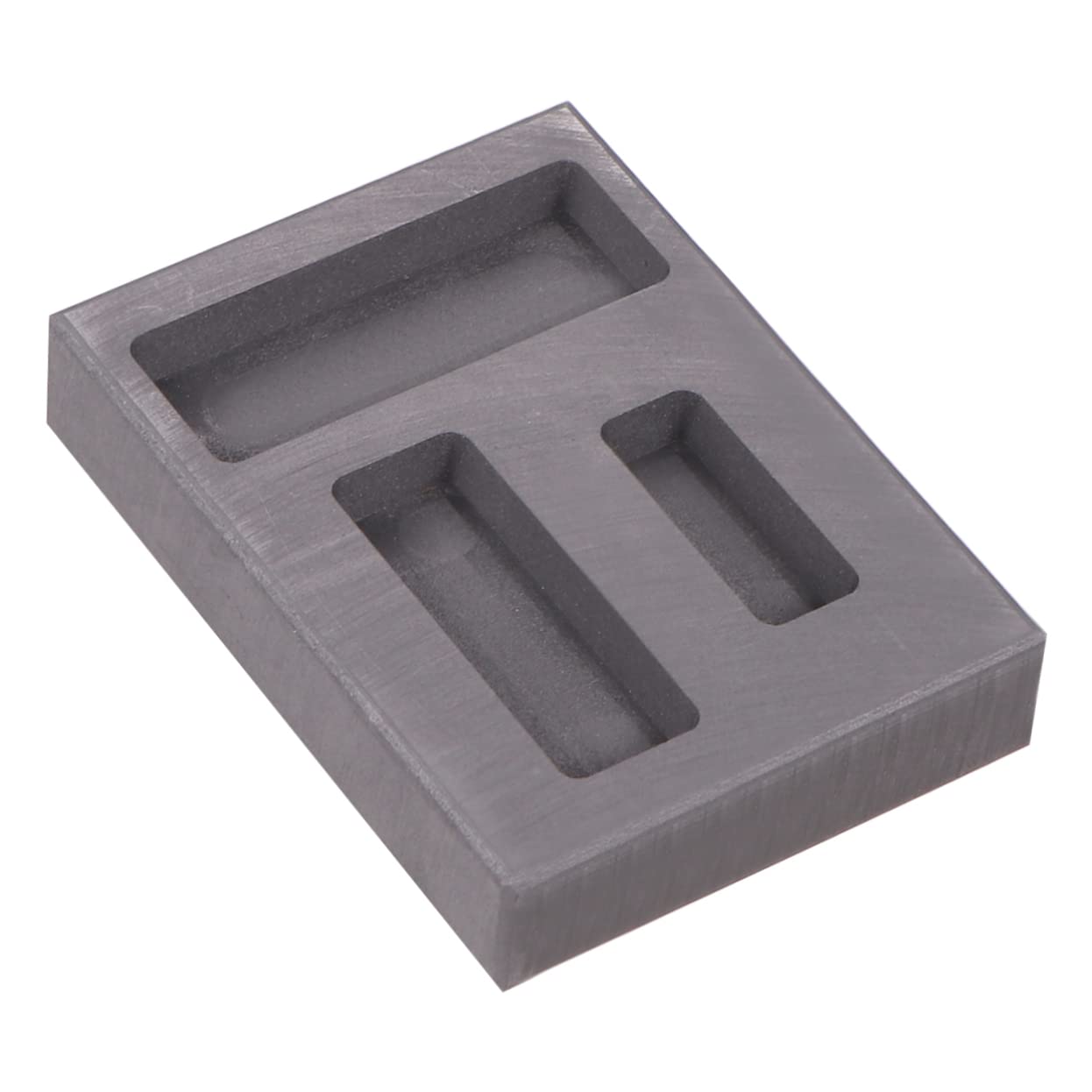 ARTIBETTER 3 Stück Slot Graphit Gießform für Gold Silber und Nichteisenmetalle Hochtemperaturbeständig und Korrosionsresistent für Labor und Bildung Schwarz