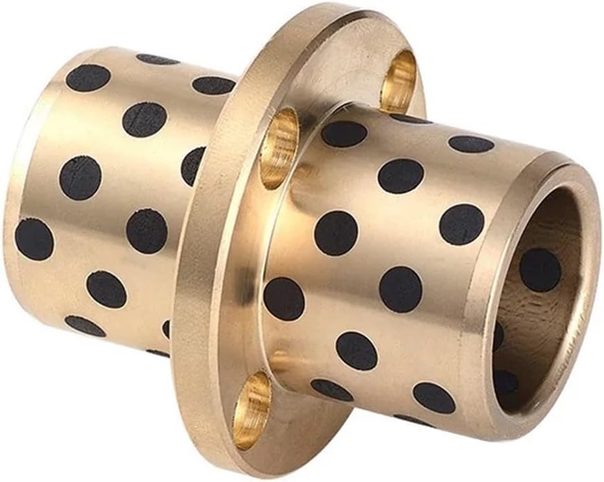 1pcs MPCZ12/13/16mm Inside Diameter Intermediate Round Flanged Brass Impregnated Graphite Oilless Bushing Linear(13x19x30-37x5)