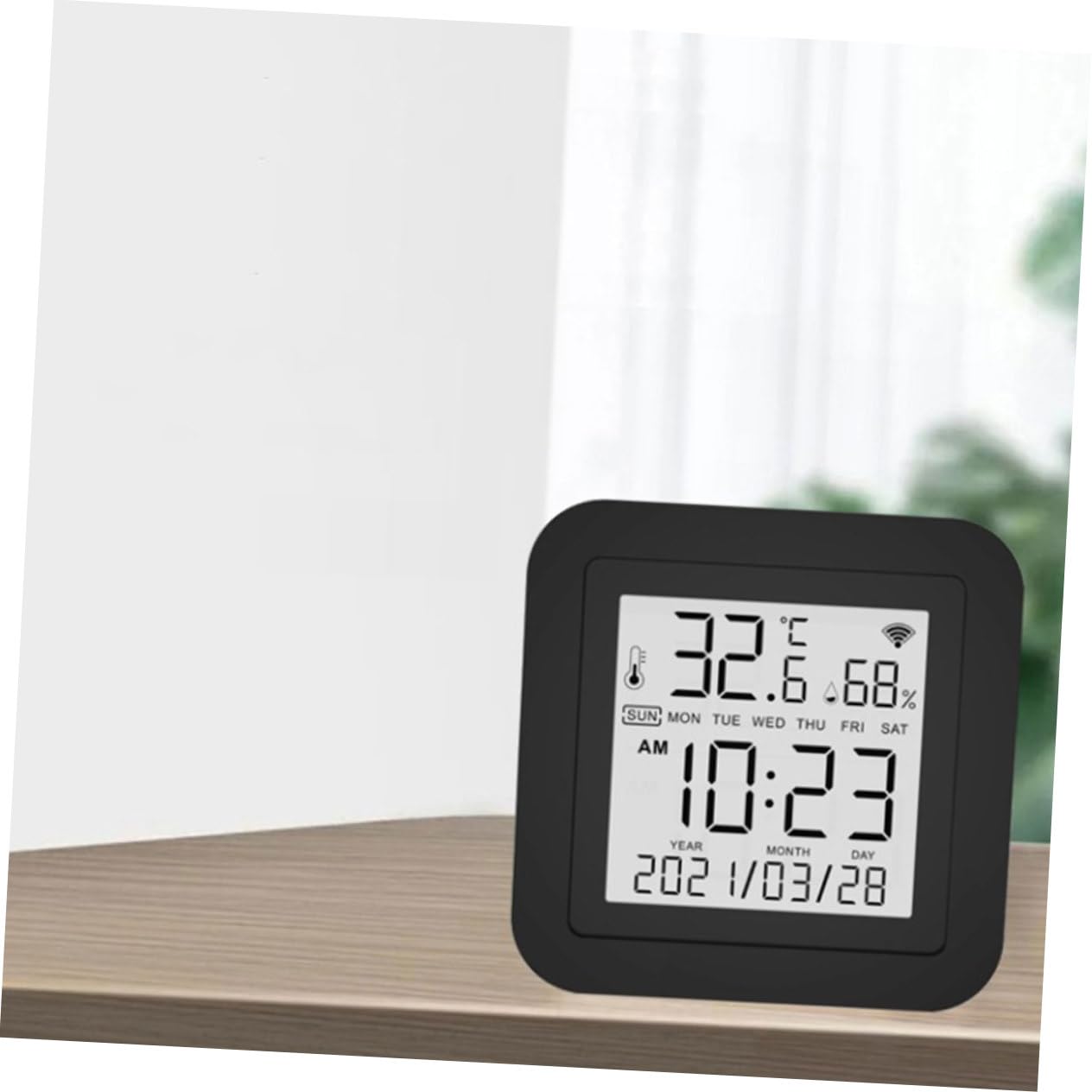 NUOBESTY Termometro Digitale Lcd Monitor di Temperatura e Umidità Interna Misuratore di Temperatura e Umidità per Uso Domestico