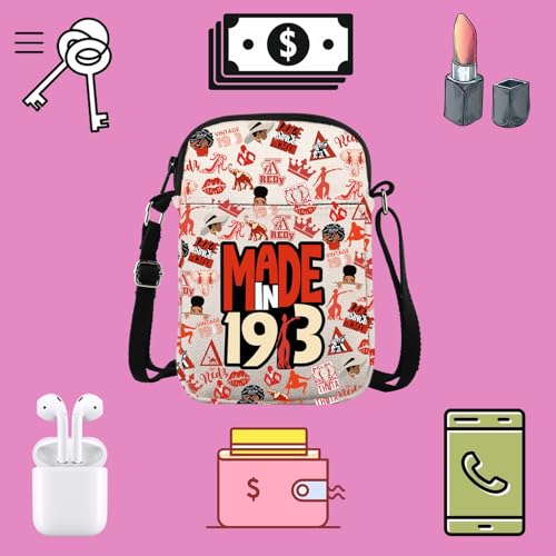 TSOTMO Sorority Crossbody Bag Made In Sorority Sister Black Greek Paraphernalia Gift for Women3