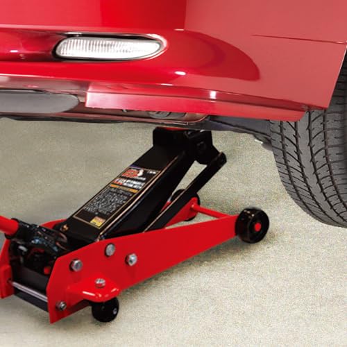 Image of Big RED T82751-1 Torin Hydraulic Floor Jack Pro Series with Single Quick Lift Piston Pump, 2.75 Ton (5,500 lbs.) Capacity, Red