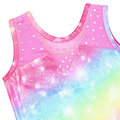 Gymnastics Leotards for Girls Sparkle One-Piece Activewear Ballet Dance Athletic Leotards4