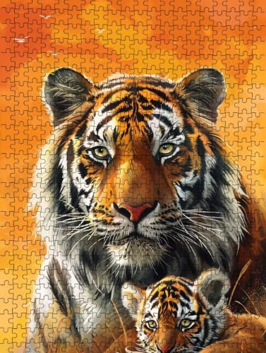 Rompecabezas adultos de tigre FNKL7-267 ideal para regalo de decoración