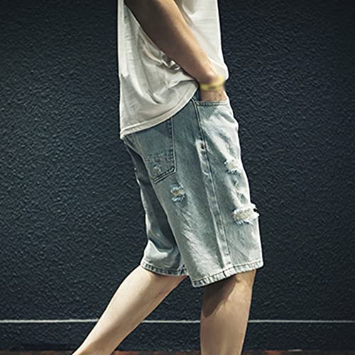 Men's Stretch Classic Fit Short Jeans Regular Relaxed Half Denim Shorts Casual Straight Comfort Jean Shorts4