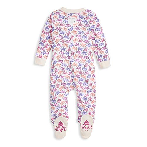 Image of Burt's Bees Baby unisex-baby Sleep & Play, Organic One-piece Romper-jumpsuit Pj, Zip Front Footed Pajama