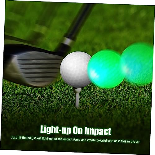 Balles lumineuses LED de golf pour entraînement nocturne et pratique du swing pour adulte