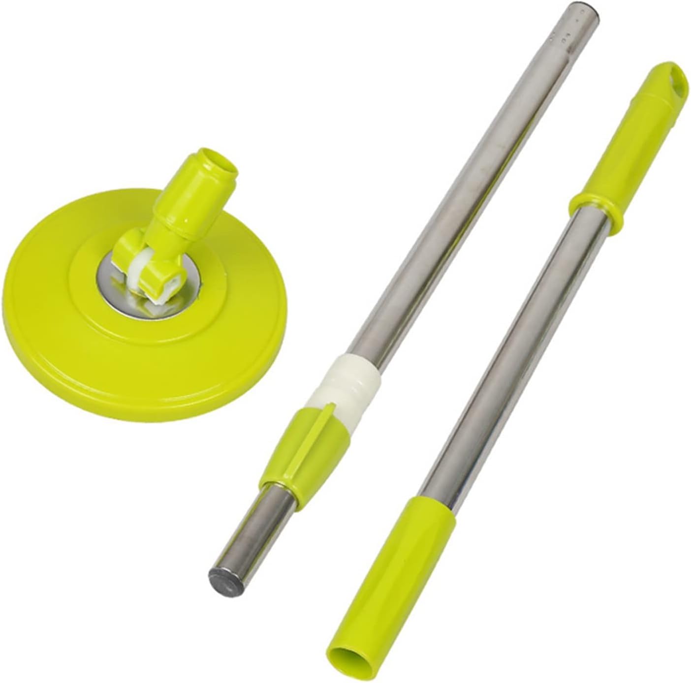 NYMFEA yaoqijie Spin Mop Pole Handle Replacement for Floor 360 Degrees Rotating Floor Mop Pole No Foot Pedal Version Handle Cleaning Tool Kit Lasting (Color : Green)