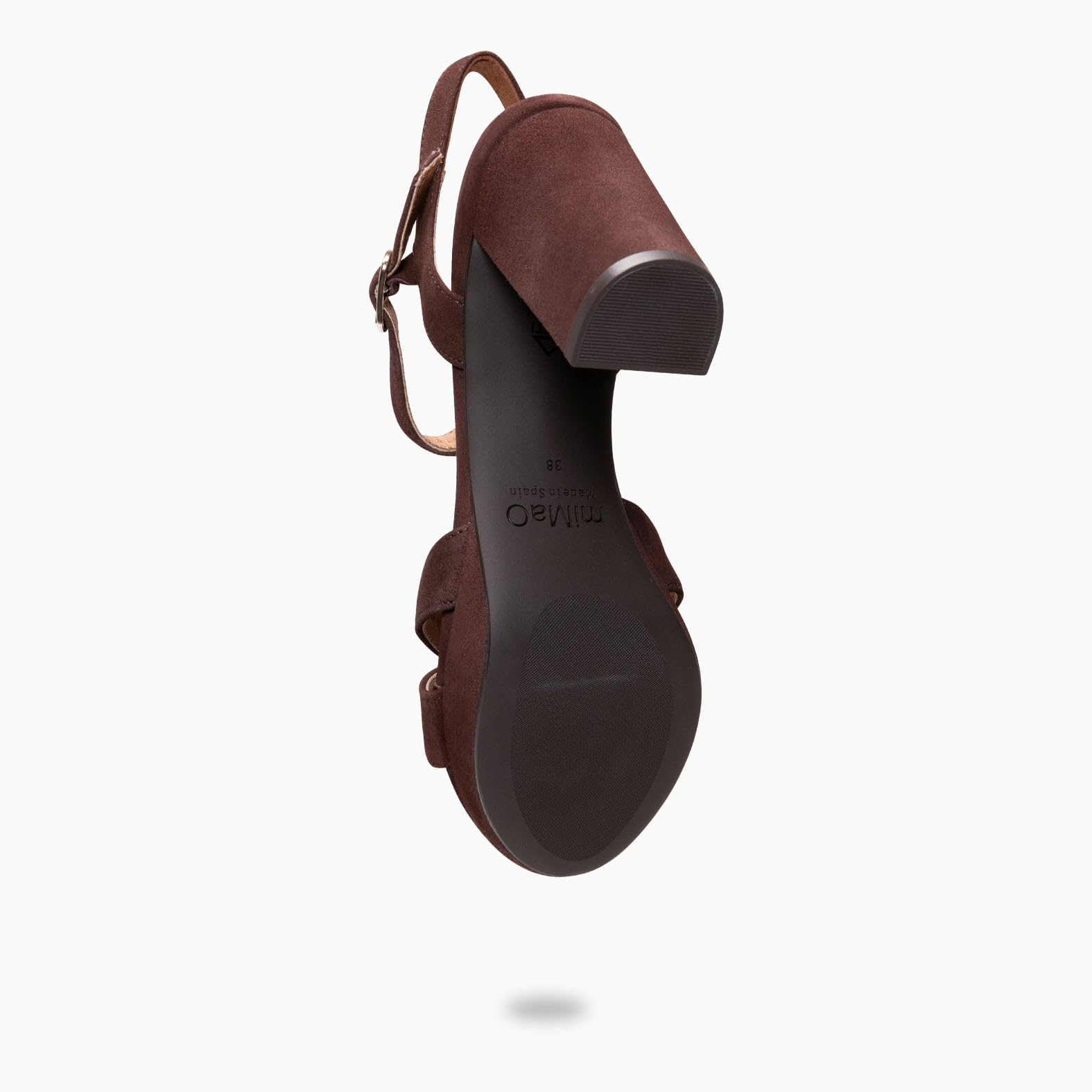 miMaO. Sandalias de Fiesta Cómodas en Piel con tacón y Plataforma. con Plantilla de Gel. Diseñado y Fabricado en España