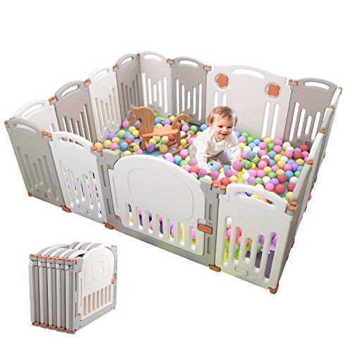 gymax foldable baby playpen