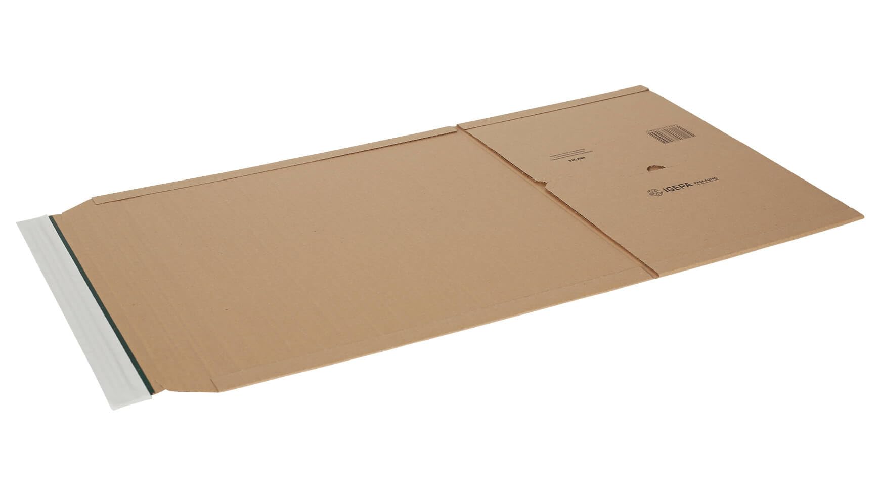 60x Buchverpackung 430 x 300 x 92 mm B4 Selbstklebestreifen Braun Wickelverpackung Universalverpackung