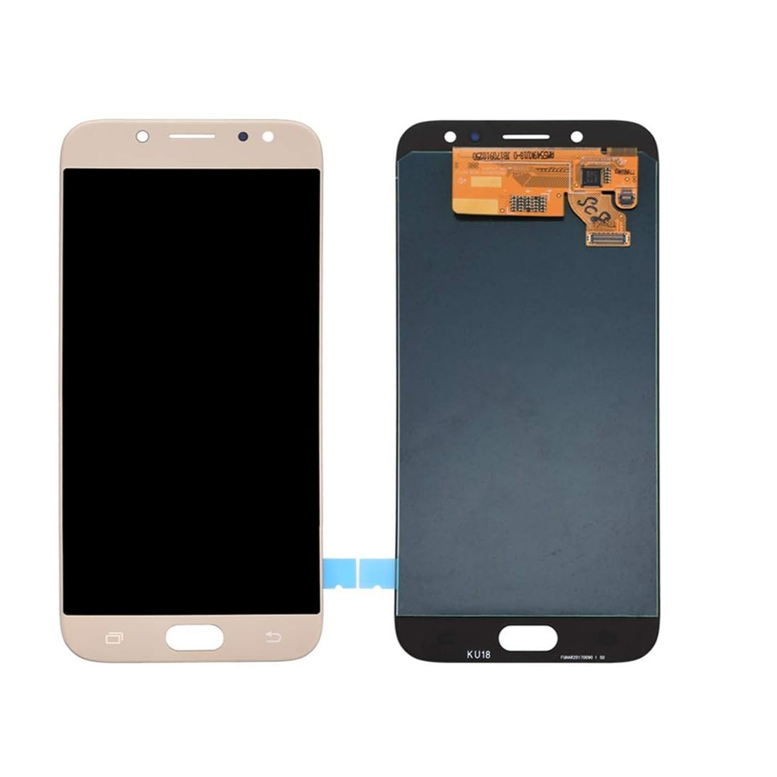 Compatible for Samsung Galaxy J7/J7 Pro (2017) (Gold) Amoled Display+Touch Screen Combo Folder