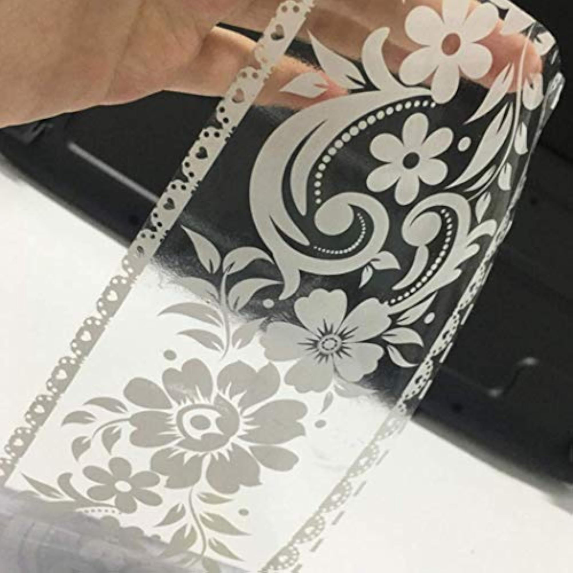 Imported Border Sticker Decor Lace Pattern Window Sticker
