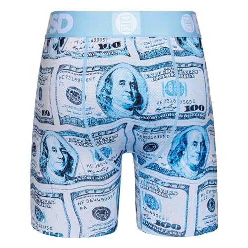 PSD Men's Boxer Briefs - Blue Bens, 7 Inch Inseam, Moisture-Wicking, 4-Way Stretch, Boxer Briefs for Men, X-Large4