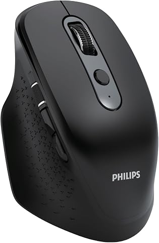 Philips SPK7818 3200 DPI 8 Tuşlu Dual Mod Bluetooth ve 2.4G Kablosuz Ergonomik Sessiz Mouse Siyah