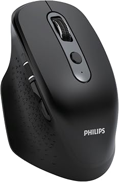 Philips SPK7818 3200 DPI 8 Tuşlu Dual Mod Bluetooth ve 2.4G Kablosuz Ergonomik Sessiz Mouse Siyah