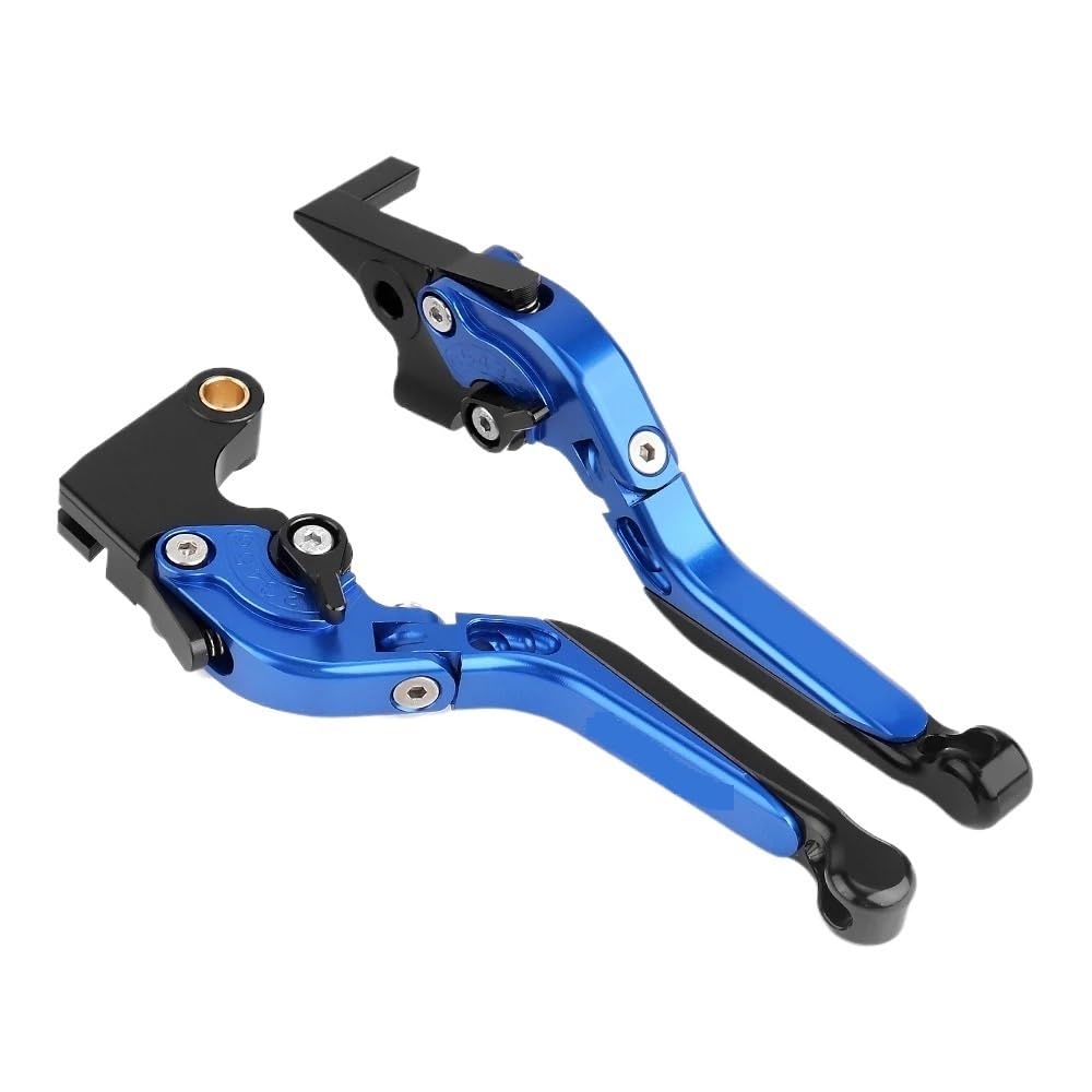 Pasuje do Suzuki GSX S950 GXS-S950 GSXS 950 2021 2022 CNC Dźwignie uchwytu Regulowana składana dźwignia hamulca i sprzęgła Motocykl(Blue Black)