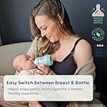 MAM Easy Start Anti-Colic Baby Bottles, Extra Slow Flow, Breastfeeding-Like Silicone Nipple Bottle, Reduces Colic, Gas, & Reflux, Easy-to-Clean, BPA-Free, Vented Baby Bottles for Newborns, 0-3 Months - Image 4