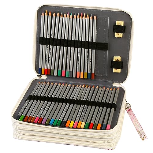 Image of 184 Slots Pencil Case Organizer w /Removal Handle Strap