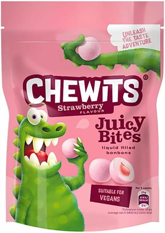 Ellies Jellies Chewits Strawberry Juicy Bites 115g x10