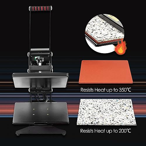 D4P Display4top Transferpresse Tassenpresse Textilpresse T-Shirt Transferpresse Sublimationsmaschine, Einsatz für Industrie, Gewerbe und Haushalt (25cm x 30cm) - 4