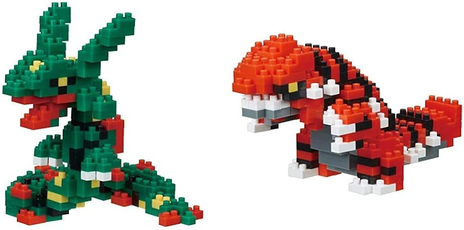 Amazon カワダ ナノブロック ポケットモンスター レックウザ Nbpm 064 ナノブロック ポケットモンスター グラードン Nbpm 062 セット買い おもちゃ おもちゃ