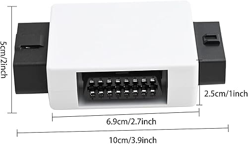 Vista 4 de iKKEGOL Pocket OBD2 Splitter Adapter Full 16 Pin 1 macho a 3 hembra OBD Cable Convertidor Conector (blanco)