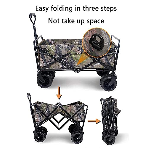 Bollerwagen, Outdoor-Klappwagen, Klappwagen, Outdoor-Campingwagen mit Breiten All-Terrain-Rädern (Stil 2) (Stil 2) – Bild 6