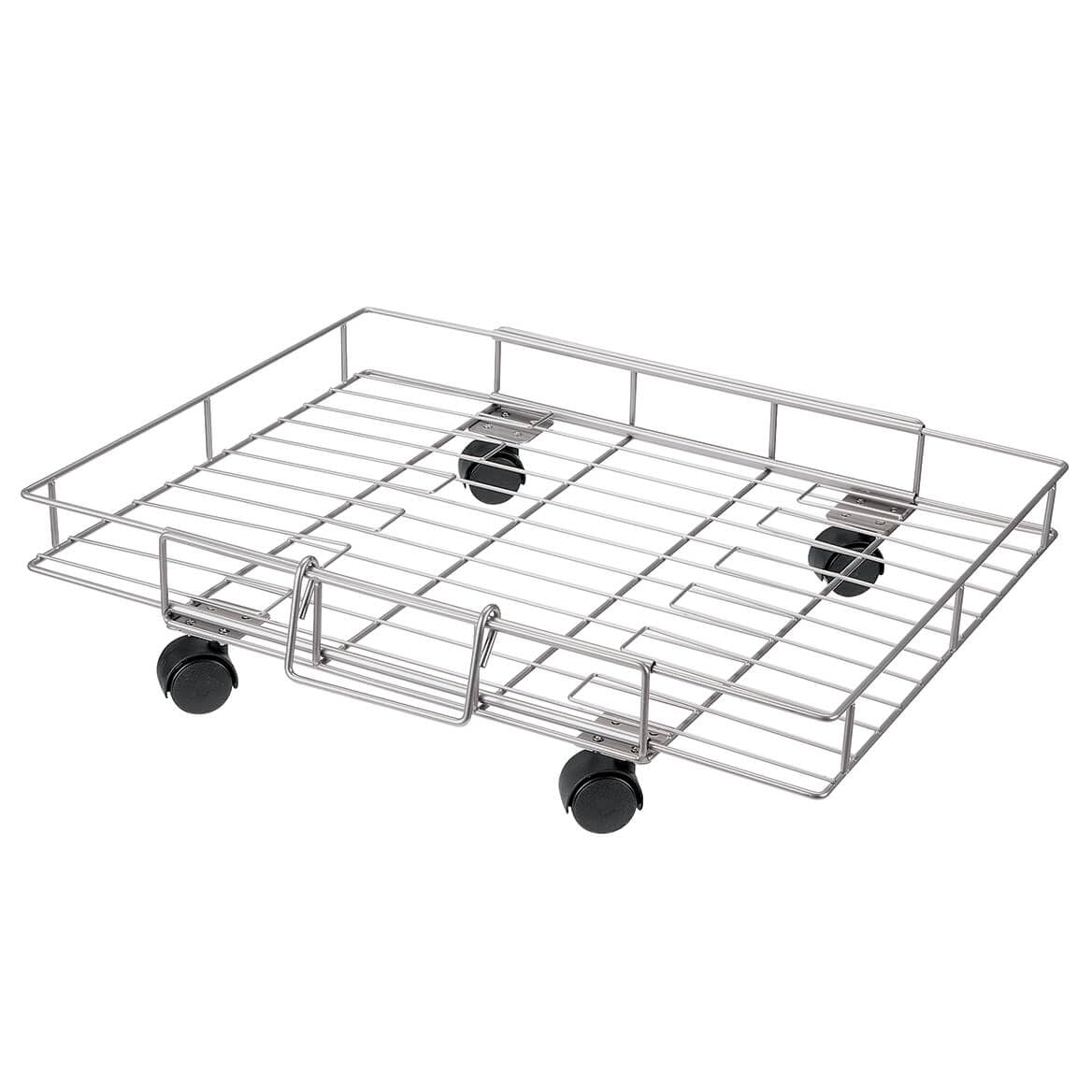 expandable rolling metal basket by chef's pride