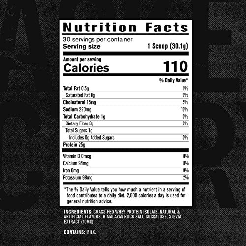Jacked Factory JF Authentic Iso Grass Fed Whey Protein Isolate Powder - Low Carb, Non-Gmo Muscle Building Protein W/No Fillers, Mixes Perfectly For Post Workout Recovery thumb #4