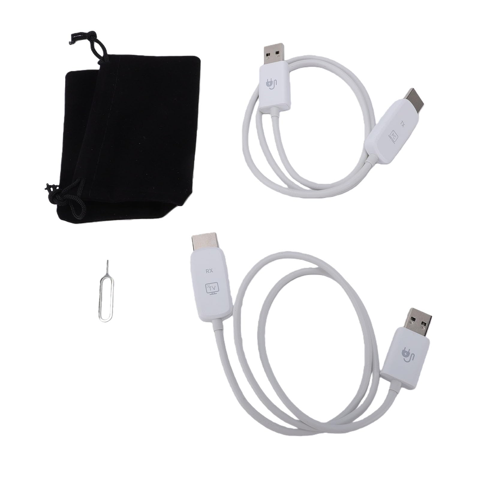 Kit Trasmettitore e Ricevitore HDMI Wireless, Extender Audio Video 1080P 60Hz, Dongle Plug and Play con Portata di 164 Piedi per PC Laptop Monitor TV Proiettore