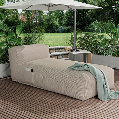 SUNPEAK Outdoor Bean Bag Lounger Chair, Big Comfy Outdoor Daybed