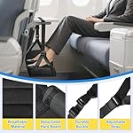 Airplane Foot Hammock for Plane Travel, Detachable Bamboo Airplane Foot Rest for Long Flight, Desk Foot Hammock with Extended Adjustable Strap to Relax Your Feet, Foot Sling Travel Essentials - Image 4