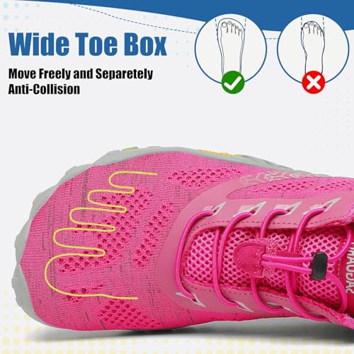 Image of SAGUARO Womens Mens Barefoot Shoes Minimalist Trail Runner Wide Toe Box Zero Drop Outdoor Cross Training Shoe