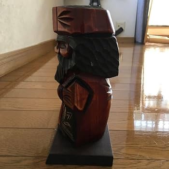 Amazon.co.jp: アイヌ 木彫り人形 2体セット : おもちゃ