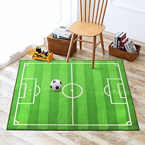 Tapete infantil de campo de fútbol FUNS 133x181 cm miniatura 6