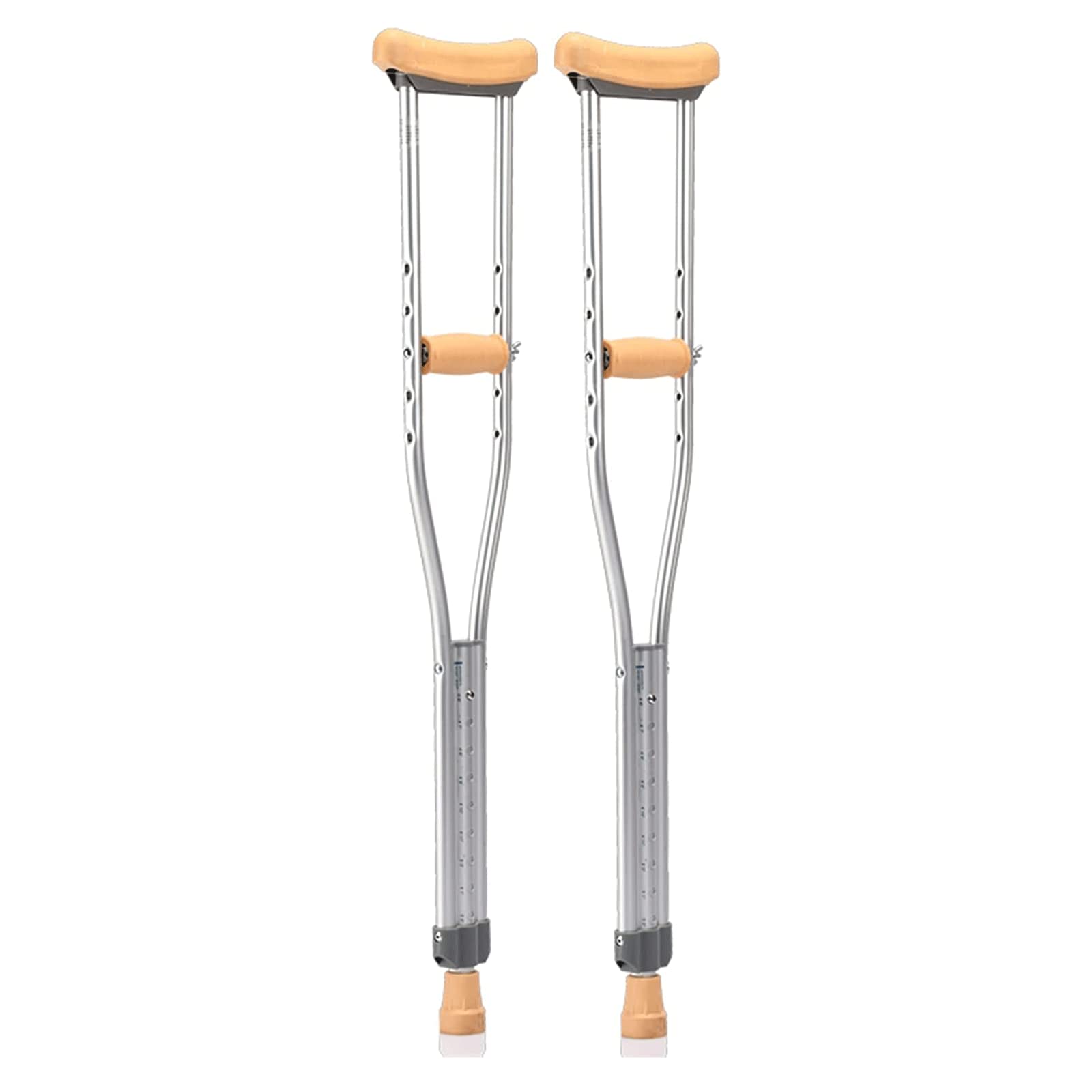 Stampelle da passeggio Stampelle mediche sotto ascella per adulti 2 unità Stampelle per ascelle regolabili in altezza in alluminio Stampelle da passeggio ergonomiche per uomo Donna Ausilio per la de