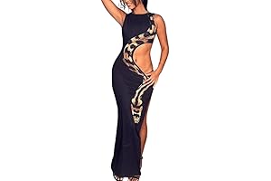 Snake Print Maxi Dress