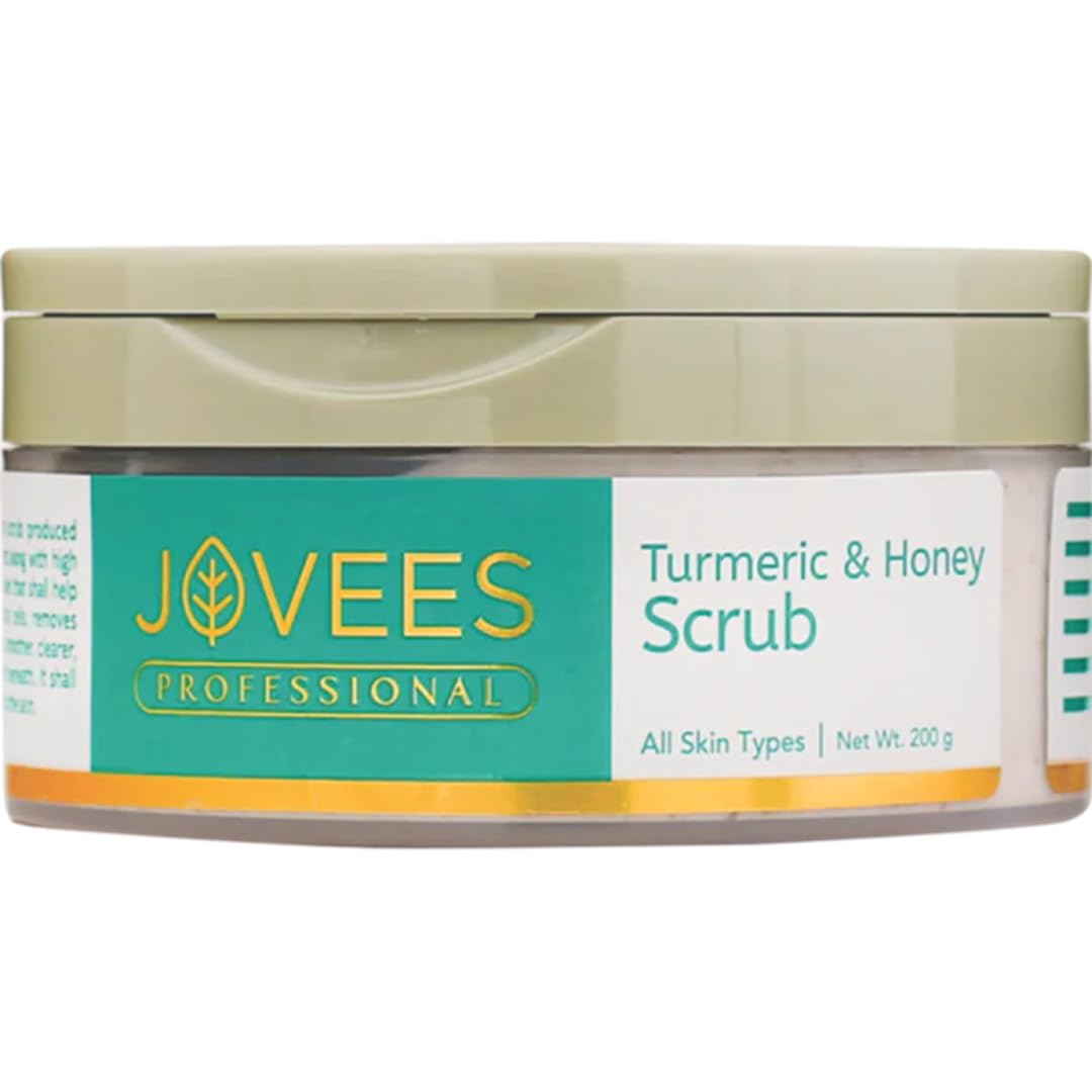 Jovees Turmeric & Honey Scrub With Vitamin E | For All Skin Types 200g