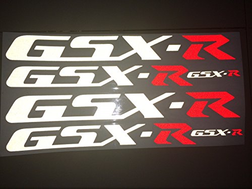 Underground Graphix - Set de adhesivos para llantas (4 unidades, diseño reflectante, compatibles con los modelos GSX-R, K1, k2, k3, k4, k5, k6, k7, k8, k9, 600, 750 y 1000 cm? de Suzuki, color seleccionable)