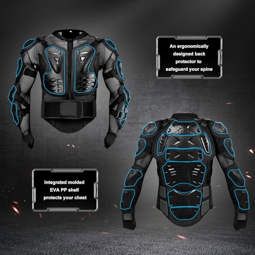 Chaqueta moto con protecciones para rutas en scooter y circuitos de MTB 4