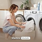 REHAN & CO Double Fitted Sheet Blush Pink Extra Deep Pocket 16 Inch (40 Cm) Super Soft 100% Brushed Microfiber Bed Sheets (137x190cm) - Image 6