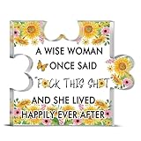 女性、女の子、彼女の上司、レディリーダーへの面白いギフトアクリルパズルピースプラークデスク装飾サイン ママ、ボスの日のギフト、誕生日に