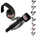 MRX BOXING & FITNESS Weight Lifting Bar Straps with Wrist Support Wraps in (Black)
